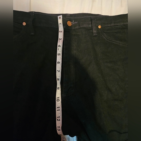💙wrangler Cowboy Boot Cut Fit jeans men 38× 34🩵💚 - Picture 6 of 6